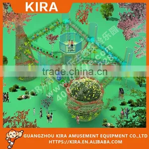 Latest Customized Kids Indoor Safety Playground Equipment With Rope Course thumbnail-1