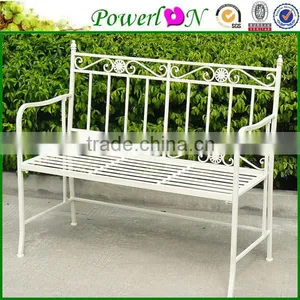 Chromed Iron Garden Bench thumbnail-1