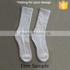 Sport 100% White Blank Sublimation Polyester Socks Most Popular Supplier's Choice thumbnail-1