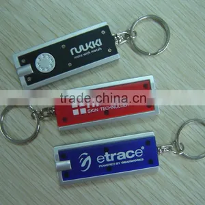 HEYU Promotion Plastic Rectangular LED Key Chain thumbnail-2
