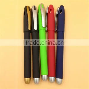 Colored Rubber Plastic Gel Ink Pen (G-138) thumbnail-1