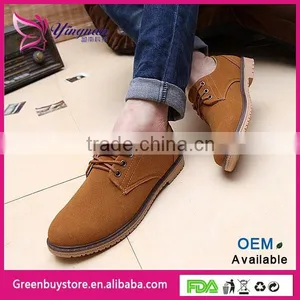 2015 European Style Men's Swede Leather Shoes Cow Muscle Outsole Casual Loafers Sneakers for Men Flats Shoes thumbnail-1