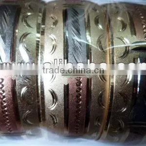 Ladies 3 Tone Bangle Bracelet thumbnail-1
