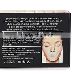 KISS BEAUTY Makeup 6 Color Contour & Correct Cream Concealer Palette Base Maquiagem Mineral Makeup Contour Palette thumbnail-6