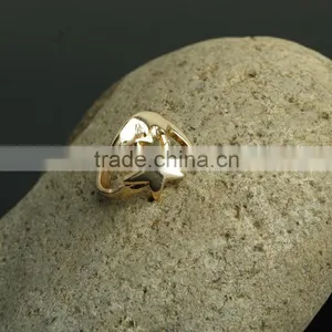 Wholesale Personalized Moon And Star Finger Ring thumbnail-3