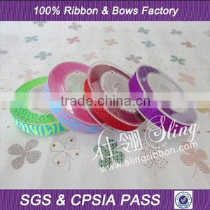 Wholesale 7/8" 10 Yards per Roll Mix Color Zebra Printed Ribbon thumbnail-1