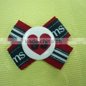 Fashional Heart Badges Made of Cloth and Pvc for Garments thumbnail-1