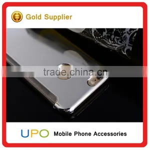 [UPO] Electroplating Folio Screen Wallet Book Clear View Mirror Flip Mobile Covers Case for IPhone 6 6s Plus thumbnail-4