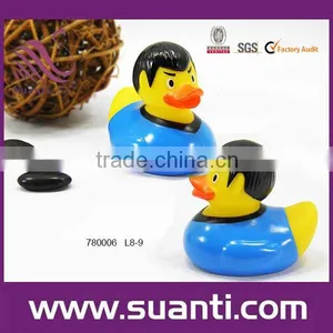 Blue Shirt Duck Bath Duck/floating Bath Duck Toy thumbnail-1