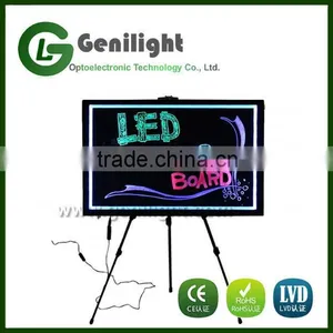 Flashing Remote Control Illuminated Erasable Neon LED Message Menu Sign Writing Board thumbnail-4