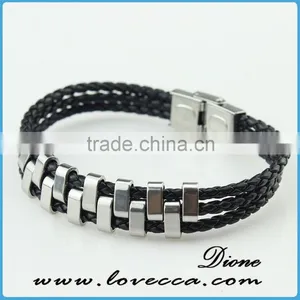 Wide Cuff Wholesale Best Gift Latest Couple Leather Bracelet Fashion thumbnail-4