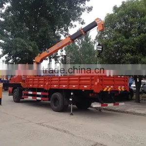 160 Kn.m at 2.5 m Crane Truck 6.3 Ton Truck Mounted Crane SQ6.3S3 High Quality on Sale Truck Crane thumbnail-2
