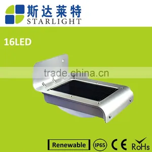 16 Led Panel Milk Half Round Lampshade Sensitive Motion Sensor Solar Sensor Wall Light thumbnail-1