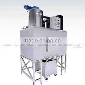 Newest Design Flake Ice Maker With Ice Storage for Supermarket 1.2T Ice Flake Machine With CE Certification thumbnail-1