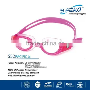 Pacific Junior - Non-toxic Gasket Seal Anti-Glare Open Water Junior Kids Children Swimming Goggles thumbnail-5