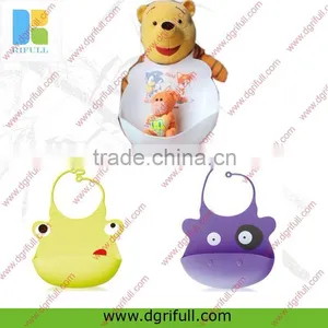Lovely Animal Shape Silicone Baby Bib thumbnail-1
