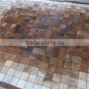 Leather Rug Patchwork Carpet thumbnail-2