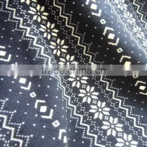 Snow Pattern Christmas Desigan Polar Fleece With Sherpa Throw Blanket/Fabric thumbnail-3