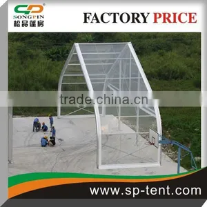 Big Aluminum Frame Clear Pvc Shelter Curved Tent 25x30m on Sale thumbnail-3