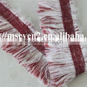 Good Looking Kintting Tassels Red and White Lace Trim for Garment Accessories thumbnail-3