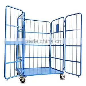 High Quality Metal Warehouse Portable Storage Cage Container thumbnail-1
