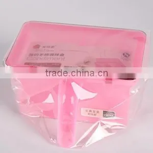 Plastic Square Salt Spice Jar Storage Containers With Spoon thumbnail-6