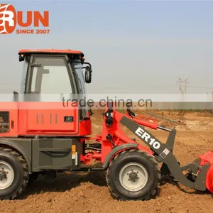 Qingdao Everun Farm Machinery ER10 Multi-Function Mini Radlader With Adjustable Pallet Forks thumbnail-4