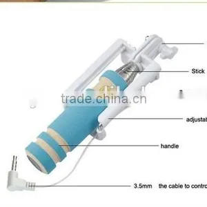 Wholesale Wired Mini Smartphone Selfie Stick for Phone thumbnail-4