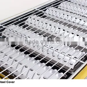 4 Small Heads Coloful Painted Environmental Barbecue Grill for Commercial Use thumbnail-3
