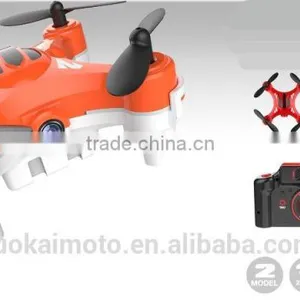 Handheld Four - Axis Aircraft Mini Pocket RC Aerial 300000 Pixels Drone Helicopter Aerial Photography Drone Mould Toys thumbnail-5