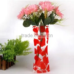 Hot Sell Plastic Foldable Fish Bowl/Foldable Vase / Flower Vase thumbnail-1