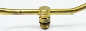Brass 2-Arm Sprinkler With Heart-Shape Base For Garden Watering thumbnail-3