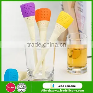 Wholesale Colorful Silicone Tea Infuser/High Quality Tea Tool Silicone Tea Strainer thumbnail-1
