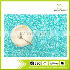 Stylish Wide EVA Placemat - Solid Blue thumbnail-1
