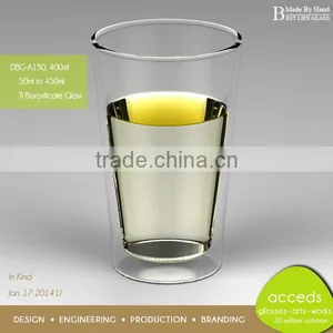 Heat Resistant Double Layer Drinking Glass thumbnail-1