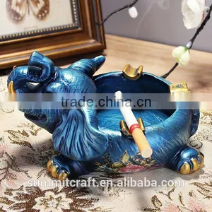 Polyresin Antique Elephant Wholesale Ashtray thumbnail-2