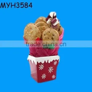 Ceramic Base for Planting Candy Bouquet Gift thumbnail-1