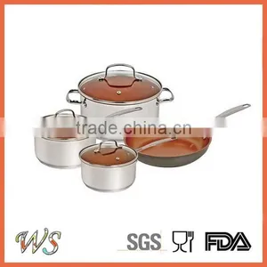 WS-FPKL01 Aluminium Non-stick Copper Pan Frying Pan Set thumbnail-2