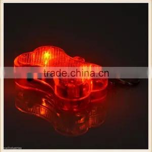 Red Bone Pet Safety Hi Visibility Flasher Dog Cat LED Light Collar Tag High Viz thumbnail-3