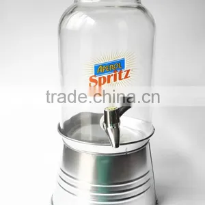 Nice Glass Orange Juice Dispenser Big Drinking 32 oz Storage Mason Jar thumbnail-5