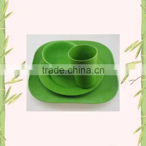 Health Material Quality Assurance Natural Bamboo Fiber Tableware Set thumbnail-2
