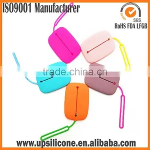 Wholesale the Newest Fashion Cheap Silicone Bag for Key and Card Silicone Key Pouch thumbnail-2
