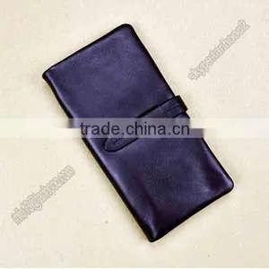 Custom Design Branded Man Long Genuine Cow Leather Wallet thumbnail-4