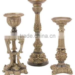 Fashion Gate Pillar Candle Holder, Set of 3 thumbnail-1