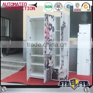 Flower Painting Godrej Almirah Metal Clothes Cabinet Design thumbnail-4