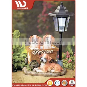 New Inventions In China Art Work Dog Resin Craft Solar Led Garden Lighting Outdoor thumbnail-4