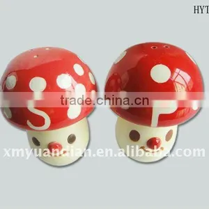 Mushroom Design Dolomite Salt and Pepper Shaker thumbnail-1
