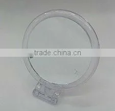 Plastic Small Round Folding Swivel Stand Table Mirror thumbnail-1