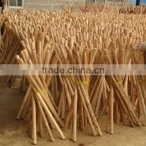 120*2.2cm Natural Eucalptus Wooden Broom Handle thumbnail-5