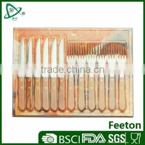Dinnerware Stainless Steel Steak Knife & Fork Set for 6 People thumbnail-1
